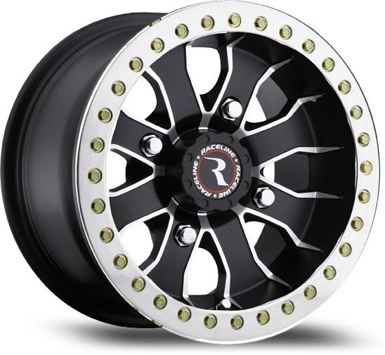 Raceline Mamba 12-inch Beadlock Ring with 16 Holes - Polished Finish, Part RBL-12P-A71-RING-16